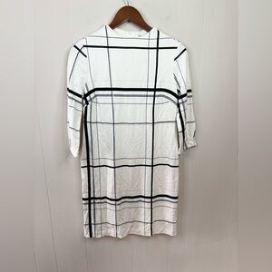 Chicos white mock neck 1/2 sleeve dress new size 0-2 P petite